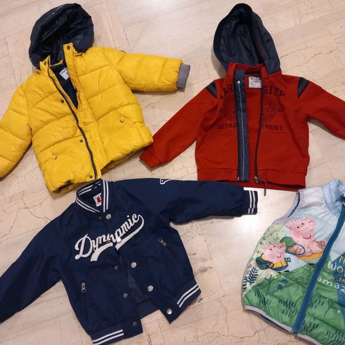 Jackets like new for 2 years old, set of 4 pieces