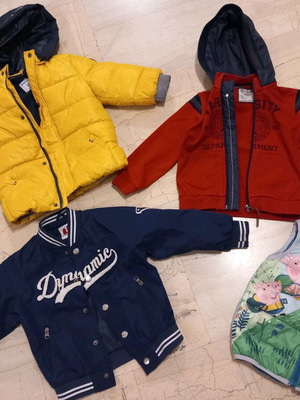 Jackets like new for 2 years old, set of 4 pieces