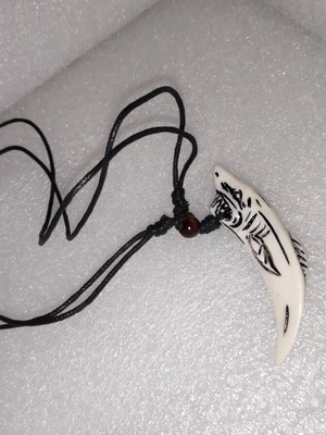 Shark Tooth Pendant with Adjustable Cord like new