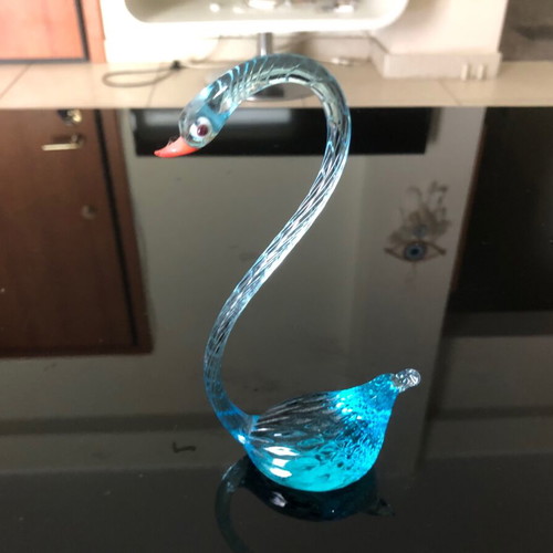 Blue Swan Swarovski like new