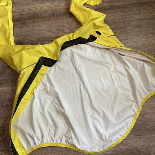 Adidas ClimaProof Rain Jacket yellow, size S, new