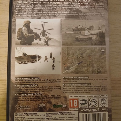 Arma Arrowhead PC game used
