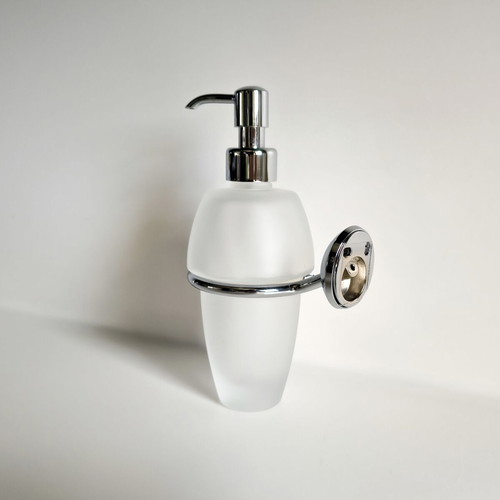 Wall-mounted dispenser new, glass and stainless steel