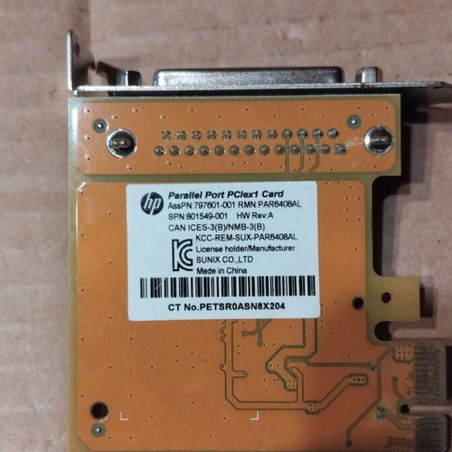 Parallel Port PCI-Express Controller Card SUNIX PAR6408AL like new