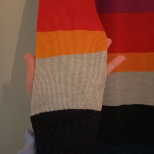 Long knitted dress H&M colorful like new, size S/M