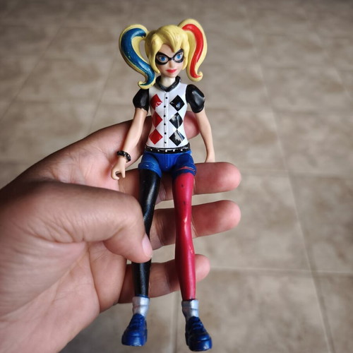 Harley Quinn Mattel DC figure used, 2015-2016, 16cm