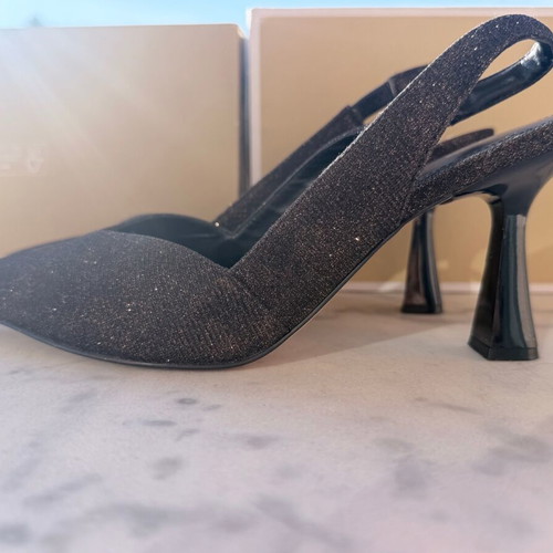 Michael Kors Chelsea Sling heels like new, size 42, black-brown