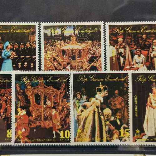 Lotto of 10 foreign miniature stamp series new