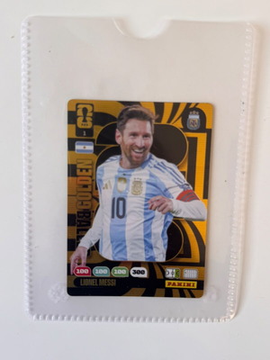 Lionel Messi golden card Panini Adrenaline 2026 World Cup