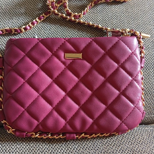 Small women's crossbody bag, red