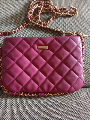 Small women's crossbody bag, red