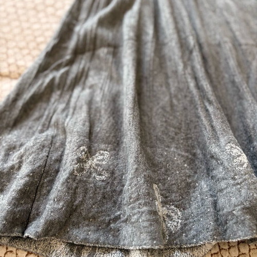 Knitted dress with short sleeves Cosimo Gentile Milano like new, gray