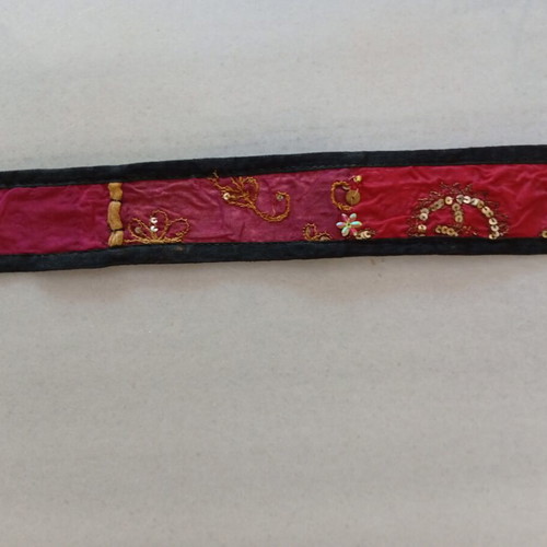 Patchwork Boho Belt used, multicolor, adjustable 120 cm