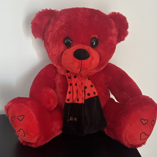 Red teddy bear like new