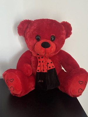 Red teddy bear like new