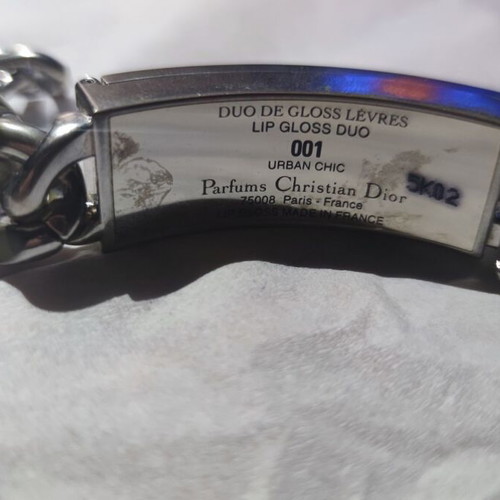 Dior Lip Gloss 001 Ultra Rare Bracelet like new, silver
