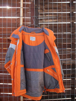 Timeout jacket like new, size L, gray and orange