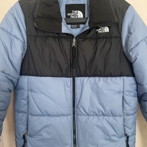 The North Face Retro Nuptse jacket like new, black and turquoise