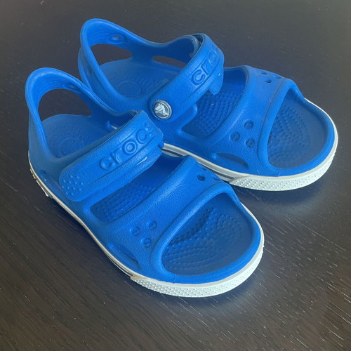 Crocs kids sandals like new, size 24, blue