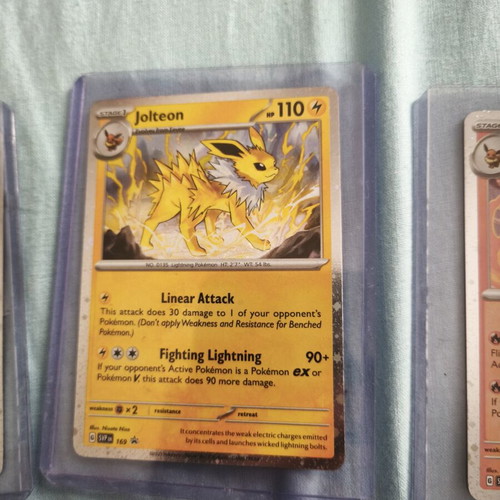 Κάρτες Vaporeon, Flareon και Jolteon holo σαν καινούργιες