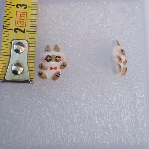 Handmade earrings pack of 2 with hypoallergenic posts, multicolor