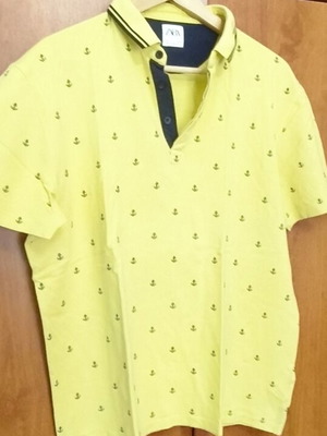 Zara polo shirt yellow XL like new