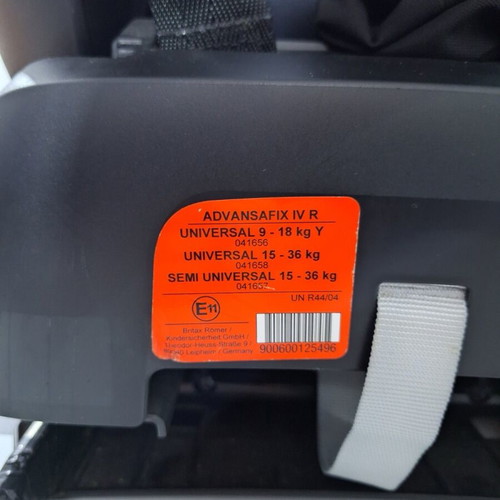 Britax Romer Advansafix IV R Car Seat 9-36kg ISOfix Cosmos Black like new