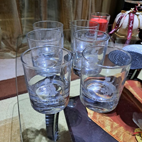 Dewar's whiskey glasses new, set of 6 pieces