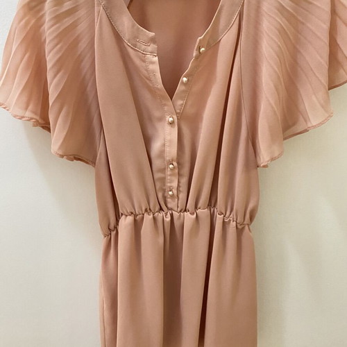 Toi&Moi short-sleeve blouse top size Large like new, pink