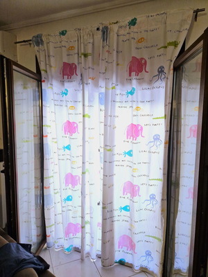 Children's room curtain used, 150x250 cm