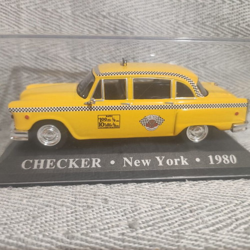Metallic Taxi Checker miniature New York 1980 DeAgostoni new in box