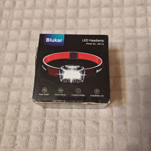 Blukar K9112 LED Επαναφορτιζόμενος Φακός Κεφαλής με Αισθητήρα Κίνησης USB-C