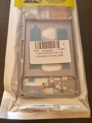 Front housing for Samsung Galaxy S20+ and S20+ 5G gray OEM new
