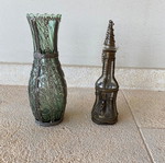 Two decorative items used, about 22 cm height