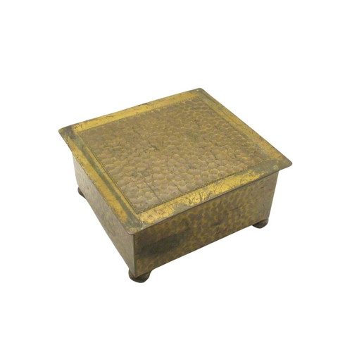 Antique WMF box wooden with brass fittings like new, Art Nouveau