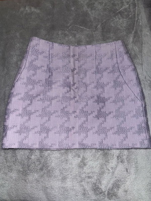 Φούστα τουίντ αφόρετη λεβάντα Mango μέγεθος M καινούργιο