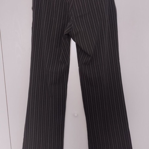 Low waist pants like new, striped black with gray