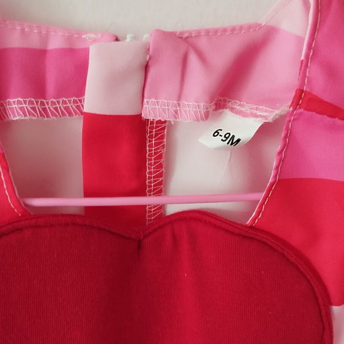 Baby dress like new, 6-9 months, red pink Shein