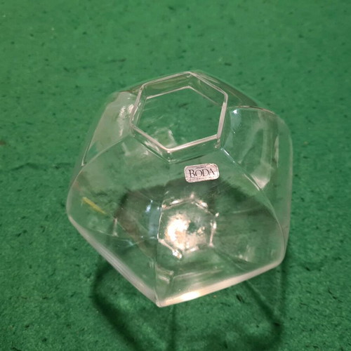 BODA glass vase new, height 15cm
