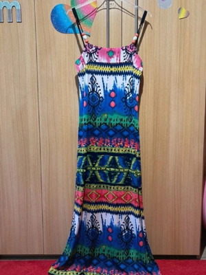Garantie summer dress multicolored, like new, size medium
