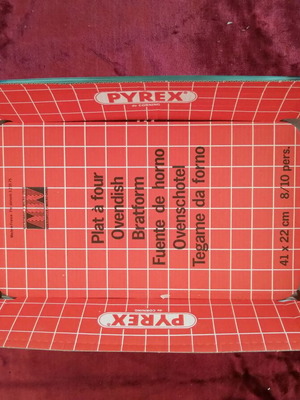 Ταψί Pyrex 41x22 εκ Γαλλίας καινούργιο