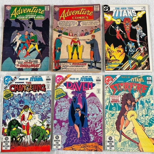 Collection of 6 used DC comic magazines