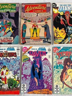 Collection of 6 used DC comic magazines