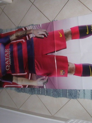 Αφίσα Barcelona Neymar Borussia Dortmund Reus μεγάλη διπλής όψης