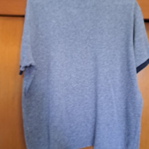 Massimo Dutti men's polo shirt used, gray melange, XL