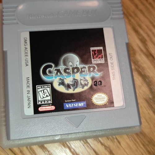 Casper Nintendo GameBoy cartridge used with case