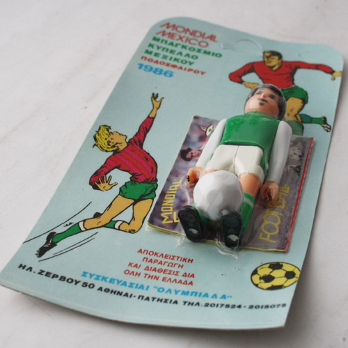 Mondial Mexico 86 Airgam Boys figure Panathinaikos new with Olympiad sticker pack