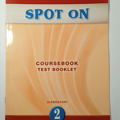Spot On Coursebook Test Booklet 2 Elementary Grivas new
