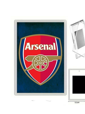 Μαγνητάκι ψυγείου Arsenal με διάφανη ακρυλική κορνίζα φωτογραφιών