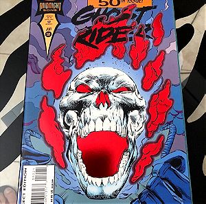 GHOST RIDER 50 RED FOIL CUT-OUT SPECIAL COVER 1990 MARVEL COMICS 1st PRINT MARK TEXEIRA